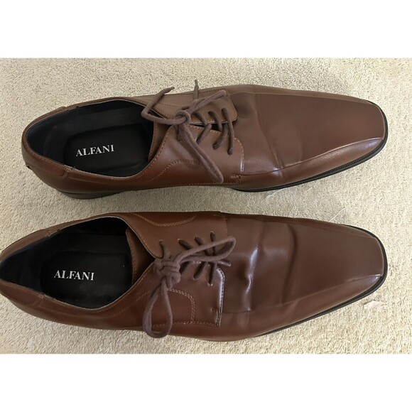 Alfani Dress Shoes Men's Size 13 M Seth Brown Oxfords - Picture 7 of 10